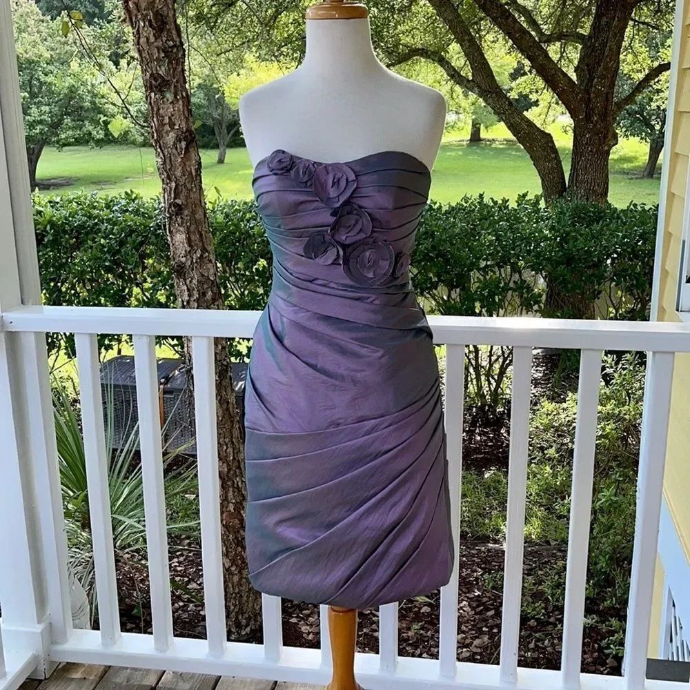 WTOO Strapless Cocktail Dress Iiridescent